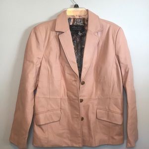 PINK WOMENS Jacket 100% Genuine Leather Coat